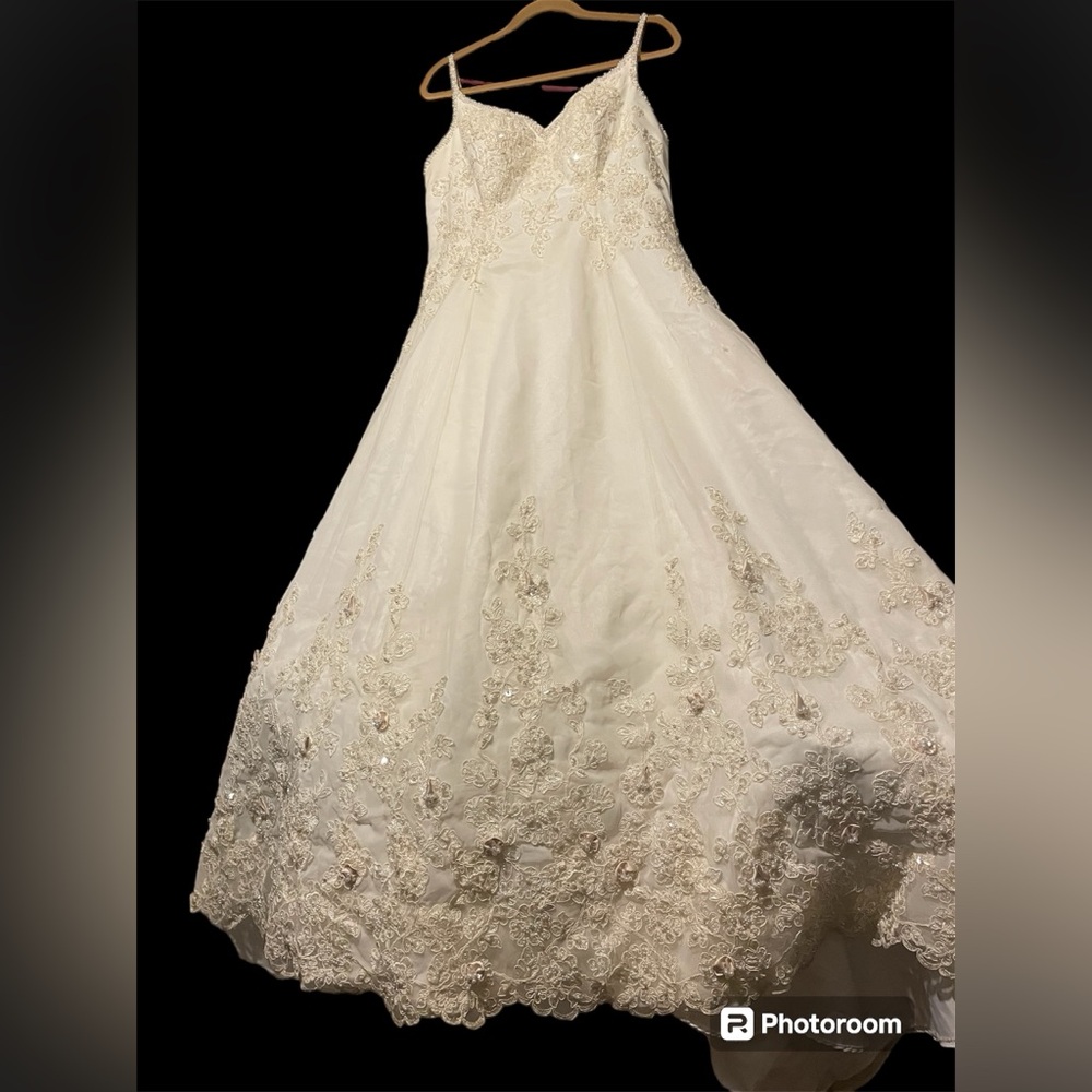 Preowned beaded wedding gown